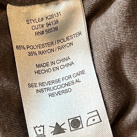 KUT FROM THE KLOTH Taupe Ruched Bodycon Midi Dress Chain Detail Size Medium - Picture 8 of 8